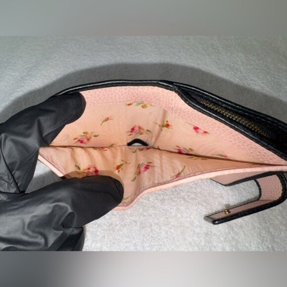 GUCCI MARMONT Bow GG Black Leather BI-FOLD WALLET - Picture 5 of 15